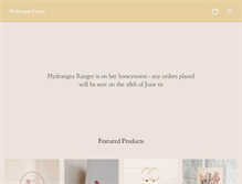 Tablet Screenshot of hydrangearanger.com